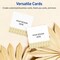 Avery Printable Square Business Cards with Sure Feed Technology, Pre-Printed Gold Lace Trim Pattern, Matte White, 2.5" x 2.5", Laser & Inkjet Compatible, 90 Total